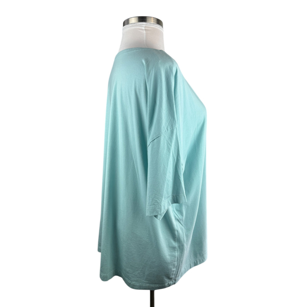 ✨2/$20 J. Jill Luxe Supima Elbow Sleeve Tee Short Sleeve Top Womens Plus Size 4X - Picture 9 of 12